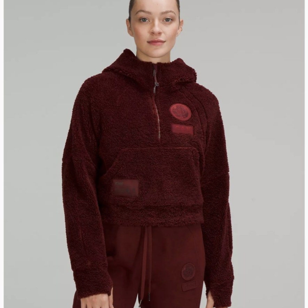 Lululemon Team Canada Scuba Oversized Half-Zip Fleece Hoodie